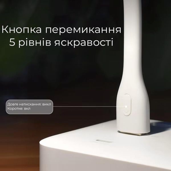 Светодиодная USB лампа фонарь Xiaomi ZMI Portable LED 2 White 2,5 Вт 5 уровней яркости (AL003) AL003 фото