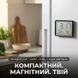Цифровые часы с термометром и гигрометром, будильник, магнитное крепление, 9x7 см, черный CJ9907_black фото 4