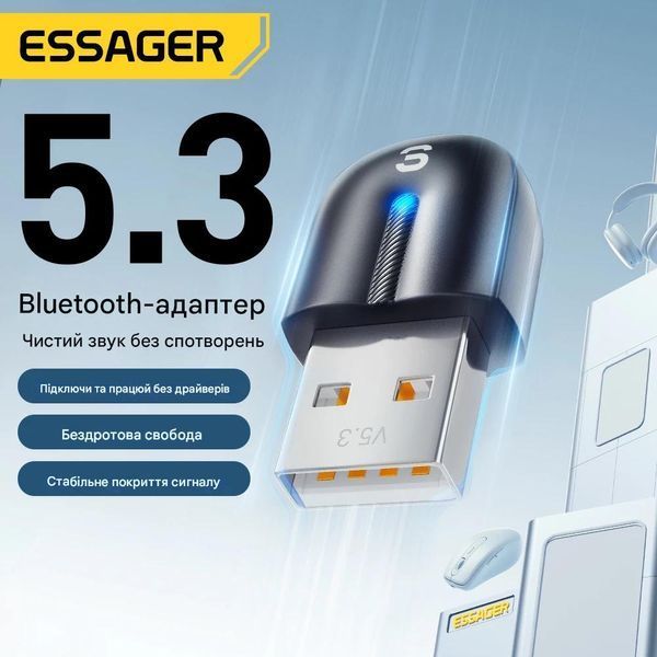 USB Bluetooth 5.3 Адаптер Essager EBT53-BH01-P для ПК и ноутбука (Windows 8.1/10/11) EBT53-BH01-P фото