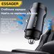 Автомобільний зарядний пристрій Essager ES-CC24 30W USB-C + USB-A PD QC3.0 чорний ECCPQ-SH01-P фото 5