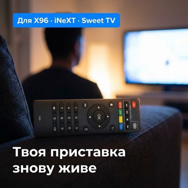 Пульт ДУ Everon ИК для Android TV Box X96, X96Q, X96 mini, iNeXT, Sweet TV X96 фото