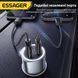 Автомобільна зарядка Essager ES-CC16 89W сумісна з iPhone Samsung Xiaomi USB-C USB-A ECCPQ-LC0G-P фото 2