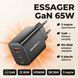Зарядний пристрій Essager GaN 65W сумісний з Apple, Samsung, Xiaomi &mdash; 2xUSB-C+USB-A, PD3.0/QC3.0 ECT65W-YBB01-Z фото 11
