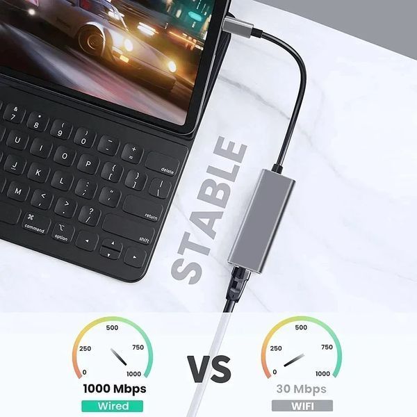 Адаптер USB type-C на 100Mb Ethernet RJ45 C-100 фото