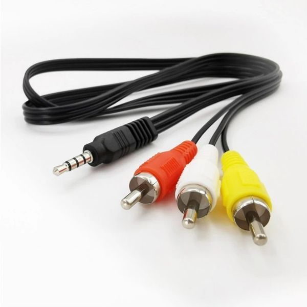 AV-кабель 3.5mm Jack на 3 RCA 1,2м мини джек на тюльпаны AV-cable_1m фото