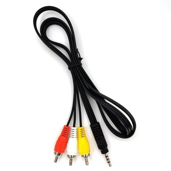 AV-кабель 3.5mm Jack на 3 RCA 1,2м мини джек на тюльпаны AV-cable_1m фото