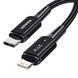 Кабель Essager Type-C &ndash; Lightning 27W швидка зарядка iPhone 1 м чорний EXCL-XC01 фото 1