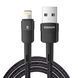 Кабель Essager USB-A Lightning 2.4A для iPhone та iPad, 1м, чорний EXCL-XC01 фото 1