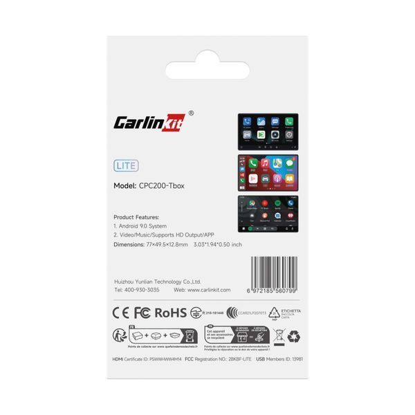 Адаптер CarlinKit 3в1 TBox Lite S 2/16Gb Android для беспроводного Apple CarPlay или Android Auto (CPC200-TBox) CPC200-Tbox-16 фото