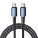 Кабель Essager Sunset Type-C &ndash; Type-C 240W 1м для зарядки ноутбука и телефона, быстрая зарядка PD 3.1 EXCTT3-CG0G-P фото 1