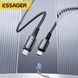 Кабель Essager Sunset Type-C &ndash; Type-C 240W 1м для зарядки ноутбука и телефона, быстрая зарядка PD 3.1 EXCTT3-CG0G-P фото 8