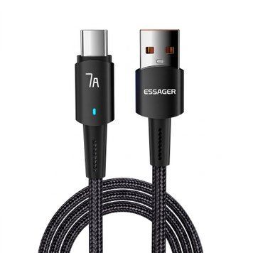 Кабель Essager Sunset USB-A &ndash; Type-C 100W 7A, быстрая зарядка QC, 1 м 	EXC7A-CG01-P фото