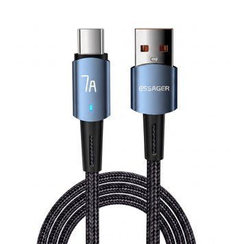 Кабель Essager Sunset USB-A &ndash; Type-C 100W 7A, быстрая зарядка QC, 2 м EXC7A-CGA01-P фото