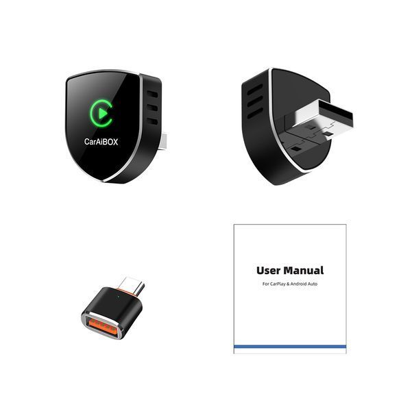 Беспроводной USB адаптер CarAIBOX EC01-DP 2в1 для Apple CarPlay и Android Auto EC01-DP фото