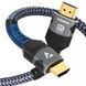 Кабель 8K HDMI 2.1, 5 метров, Ultra High Speed 8K (48 Гбит/с), в нейлоновом оплётении, серый id_461 фото 4
