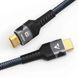 Кабель 8K HDMI 2.1, 5 метров, Ultra High Speed 8K (48 Гбит/с), в нейлоновом оплётении, серый id_461 фото 2