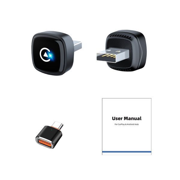 Беспроводной USB адаптер CarAIBOX EC01-PY 2в1 для автомобиля с Apple CarPlay или Android Auto, Wi-Fi 5G, Bluetooth 5.0 EC01-PY фото