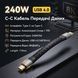 Кабель Essager USB4 Type-C &ndash; Type-C 240W 40 Гбит/с 8K@60Hz 11 см черный EXCTT4-YS01-P фото 2