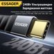 Кабель Essager USB4 Type-C &ndash; Type-C 240W 40 Гбит/с 8K@60Hz 11 см черный EXCTT4-YS01-P фото 6