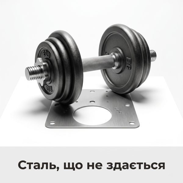 Ремкомплект для меблевої петлі 2 пластини 80&times;80 мм &mdash; ремонт дверцят шафи без заміни фурнітури FUR-REP-PL-SS фото