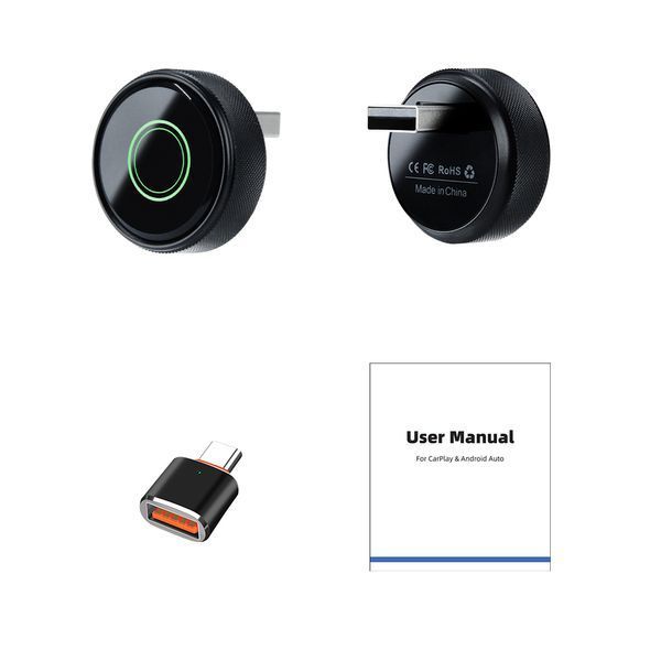 Беспроводной USB адаптер CarAIBOX EC01-XHZ 2 в 1 для Apple CarPlay и Android Auto EC01-XHZ фото