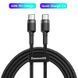 Baseus 60W кабель USB-C to USB-C 1 метр (чорний) ZM-CATKLF-IG1 фото 2