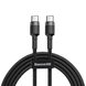 Baseus 60W кабель USB-C to USB-C 1 метр (чорний) ZM-CATKLF-IG1 фото 1