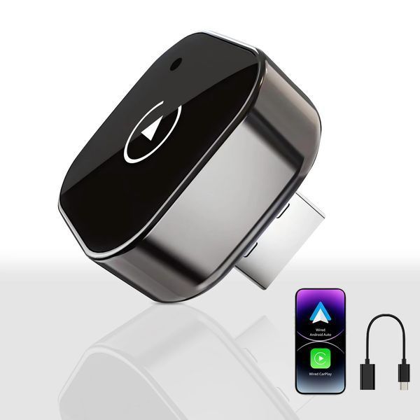 Беспроводной USB Адаптер CarAIBOX 2в1 для автомобиля с Apple CarPlay или Android Auto, WiFi 5G, Bluetooth 5.0 Z18S-2 фото